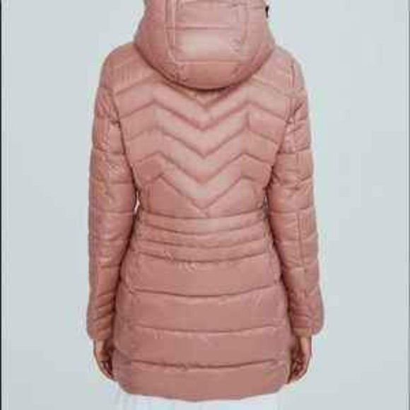Noize Eden Dusty Pink Puffer Jacket - Picture 4 of 6